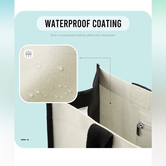 YOOFAN Canvas Tote Bag YOOFAN Canvas Tote Bag - Personalized 12 Zodiac Signs Leo - Picture 2 of 12